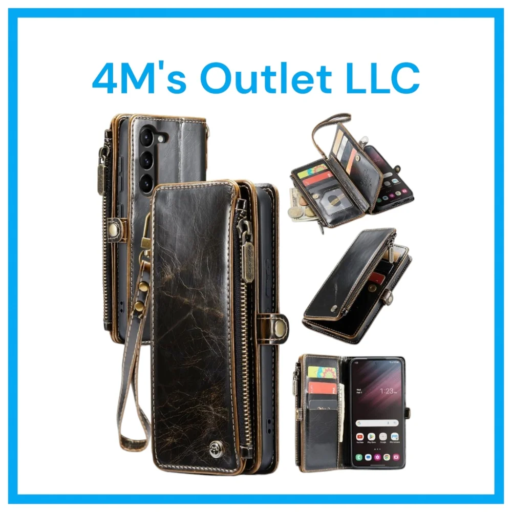 Samsung Galaxy S23 Case Wallet with RFID Blocking Card Holder